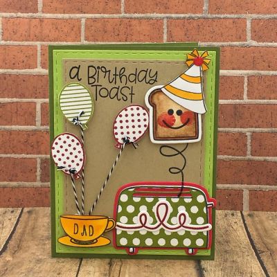 Birthday Toast
toast2stamp, tea4two, alpha4planners, balloons2cut, TSOL papers and inks
