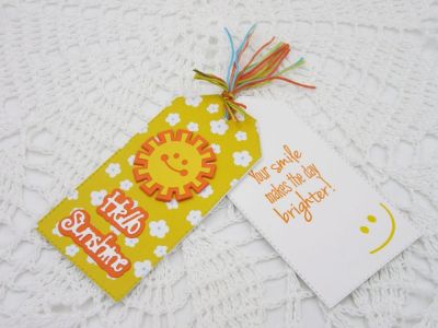 Hello Sunshine Stitched Tag
Sizzix Hello Sunshine Triplits
faces4stamps
TSOL papers and inks
