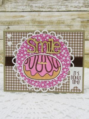 It's Donut Time
donuts2stamp, patterns4donuts
Sizzix Circles, Scallop Framelits Die Set
Sizzix Circles, Dotted Framelits Die Set
Sizzix Banner Die
TSOL ink, papers and embellishments
