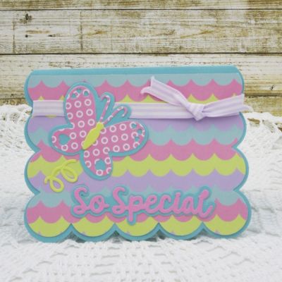 So Special
Sizzix Flowers/Sentiments Scalloped Edge Drop-ins, Sizzix Butterfly Triplits
