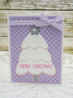Merry Christmas
Christmastree2stamp Dies
TSOL papers, ink, pearls and ribbon
