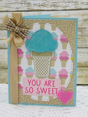 You Are So Sweet
Sizzix Dotted Oval
Scream4icecream 
Icecream Dies 1
Sizzix Heart Die
Sizzix Dotted Rectangles
TSOL ink
Keywords: OvalDies