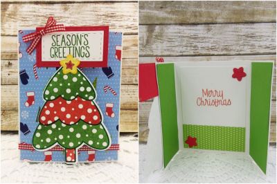 Seasons Greeting Gatefold
Christmastree2stamp Stamp/Die Set
Patterns4Christmastree Stamp Set
Sizzix Half A2 Card Dies
TSOL Exclusive Stitched Rectangle Dies
TSOL papers & inks

