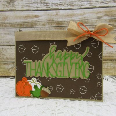 Happy Thanksgiving
Trendy Happy Thanksgiving Die
Sizzix Happy Thanksgiving 3-D Drop-ins Sentiments
turkeypudgie8
TSOL papers, ink, twine and seam binding
