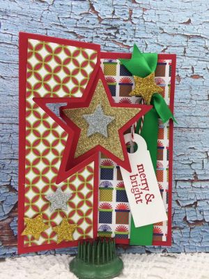 Star Flip-Its Card Die Set
TSOL Ho Ho  Ho CollectionPatterned Paper
Sizzix/SB Tags and Words Set
