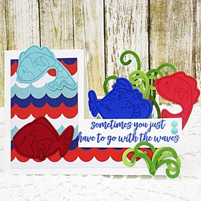 Go with the Waves
Sizzix Basic Step-Up Card Set
TSOL papers and ink
