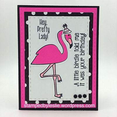 Happy Birthday
Stitched Rectangle Dies
spinner2stamp (party hat)
birdcage2stamp (birthday sentiment)

