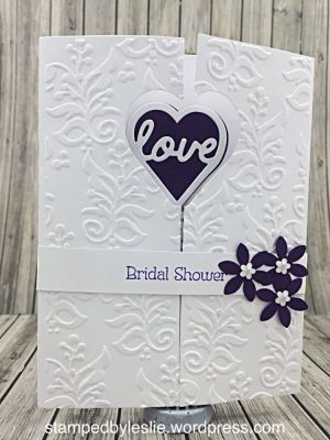 Bridal Shower Invitation Gatefold Card
Sizzix Embossing Folder
FlowerDies
