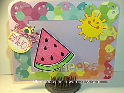 Cheers
Scalloped Edge Drop-Ins Die 
Triplits Die "Hello Sunshine "
Tags and Words
snowman2bulid (used an arm to make the straw)
Thanks for looking!
