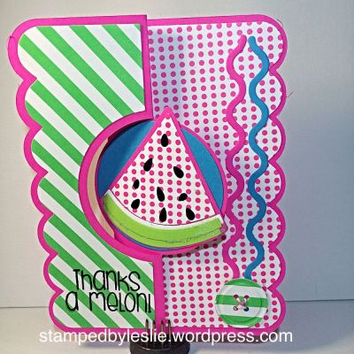 Thanks a Melon
Sizzix Circle #2 Flip-It Card Die
Sizzix Borders
Thanks for looking:)
