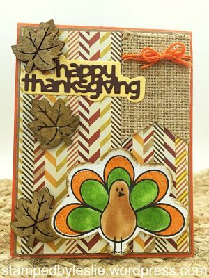 Happy Thanksgiving 
Sizzix/SB Turkey Stamp & Die Set
Sizzix/SB Banner Die
