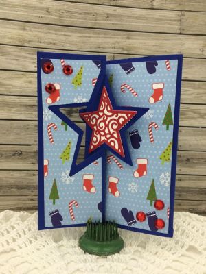 *Star Flip-Its 
Star Flip-Its Card Die Set
Ho Ho Ho Collection Patterned Paper
