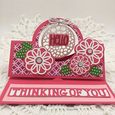 Hello Circle Stand-Up  card
Circle Stand-Up Card Die Set
Ho Ho Ho Collection Patterned Paper 
