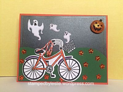 A "Bootiful" Bike Ride
Large Rectangle Dies 
Stickers 
Thanks for looking:)

