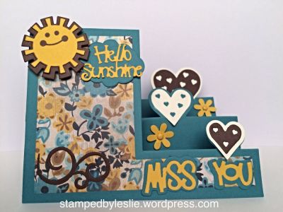 Miss You, My Sunshine
Heart Step-Up Card Dies
Triplits Die- Hello Sunshine
Mini Flower Dies
Thanks for looking:)
