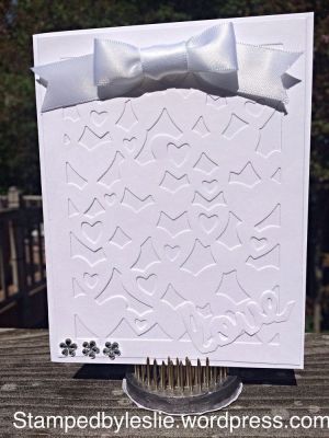 Happily Ever After Wedding Card
Sizzix Lovely Drop-Ins 
Thanks for looking!
