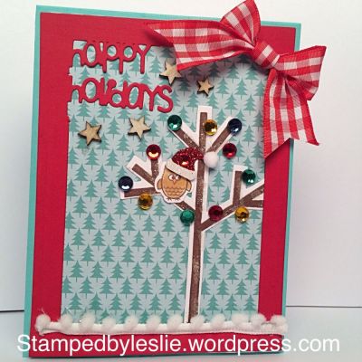 Happy Holidays
Lovely Drop-Ins Card Set
Sizzix Bird & Tree Stamp/Die Set
Owl2stamp
Thanks for looking!




