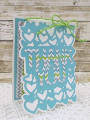 *Thank You Drop-in
TSOL cardstock and patterned paper
