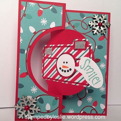 Holiday Smiles
Sizzix/Stephanie Barnard Large Circle #4 Flip-its Card Set 
camera2stamp
snowman2stamp
Thanks for looking!
