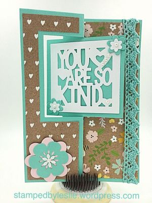 5x7 So Kind 
5x7 Square Flip-Its card Set
sentiment from Lovely Sentiments Step-Ups Card Set
Sixxix/SB flower dies
