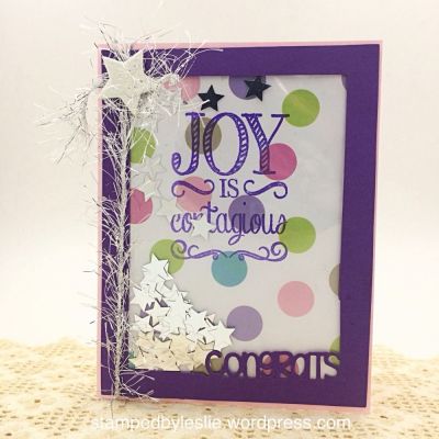 Joy is Contagious Shaker
Sizzix/SB Lovely Drop-Ins
Star Dies
TSOL Patterned Paper
