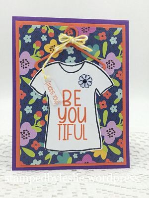 "Be you ti ful" Tshirt Card
A quick and simple card:)
flowerpower2fill
Large Rectangle Dies
Sizzix/SB Mini Tag Set
