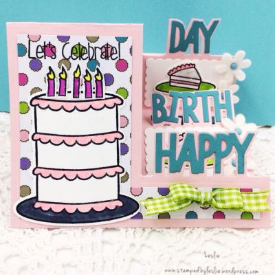*Let's Celebrate Step-Up
Cake2stamp
Sizzix/SB Happy Birthday Step-Ups Card Die Set
TSOL Mini Flower Dies
TSOL papers, ink, felt and ribbon

