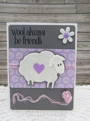 *Wool Always Be Friends 
TSOL Mini Flower Dies, Heart Die, TSOL felt, papers and ink
