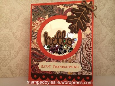 Hello Shaker
Triplit Leaf
hello from notebook edge die set
Sizzix circle dies
Sizzix Borders 
Thanks for looking!
