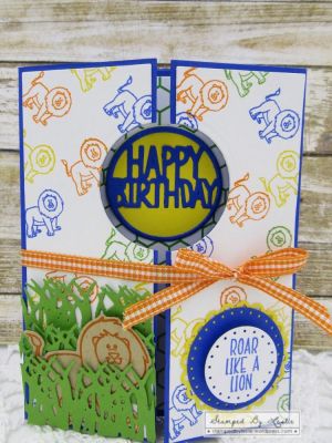 *Roar Like A Lion
Sizzix Half A2 Card Die Set
TSOL Grass Die
TSOL papers & ink
