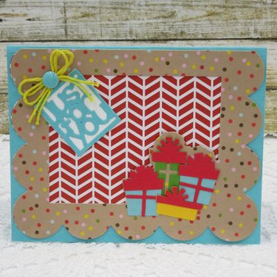*Just For You
Sizzix Gift Drop-in Set, Scallop Drop-in with Flowers/Sentiments Card Die Set, TSOL papers
