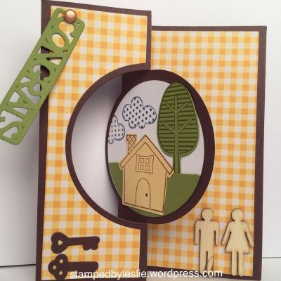 Congrats on New Home
Sizzix/Stephanie Barnard Large Circle #4 Flip-its Card 
Sizzix Stamp & Die Set- Welcome Home
Congrats- Drop-in
Keys- heart4locket set
Thanks for looking!
