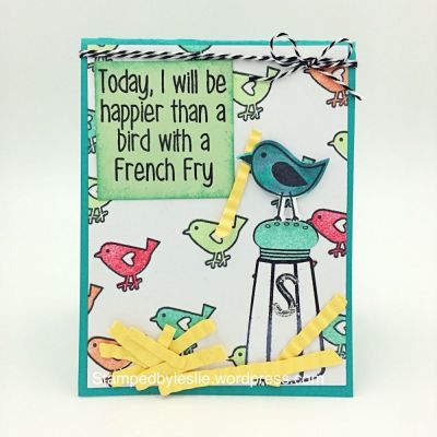 Happier than a Bird with a French Fry
Sizzix Bird & Tree stamp/die set
saltshaker2stamp
birdcage2stamp
