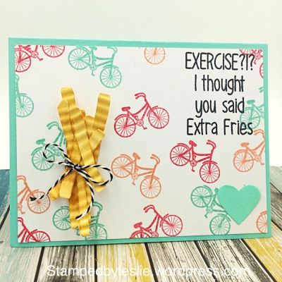 Exercise or Fries...
Large Rectangle Dies
bicycle2stamp
heart die
