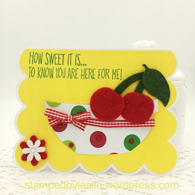 How Sweet it is....
Scalloped Edge Drop-Ins
Mini Flower Dies
TSOL Patterned Paper
