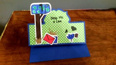 Drop me a line 
My creative mini-me! We Love stamping together 
