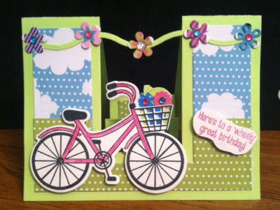 Bicycle step up
I used the center step up for this card
Keywords: Step-Ups