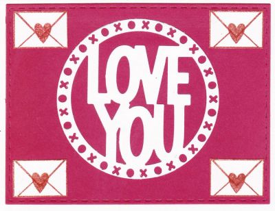 Valentines card
used the new love you circle dies, envelope is from the bear2stamp set
Keywords: sondra