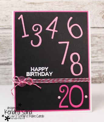 HAPPY 20TH 
Keywords: labels4cutting Quirky Number Dies