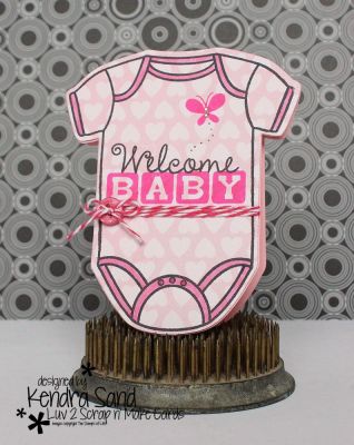 Welcome Baby!
I love creating adorable Baby Cards!!  Especially onesie shaped cards!  LOVE TSOL's onesie4baby set!
Keywords: onesie4baby Baby Girl OnesieandRattleDieSet