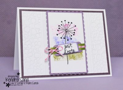 Just  A Note
Keywords: wish2make LadyBugs EmbossingFolder