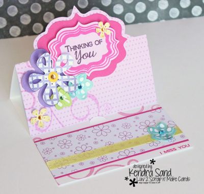 Thinking of You
I just LOVE these Triplits Flower #3 dies!! 
Keywords: Sizzix Stand-ups TriplitFlower3 labels4cutting