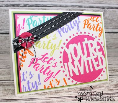 Let's Party
Keywords: sayings4flamingos CircleDie Circle Party