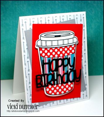 Also using Happy Birthday Word Die Set 2, with Love Story Collection paper
Keywords: birthday, coffee