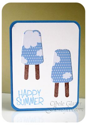 Happy Summer Sky
I used the negative space from the die to allow the patterned paper to show through.
Keywords: summer popsicle friendship