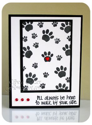 Walk By Your Side
Random stamping to create custom patterned paper. Glaze pen for heart.
Keywords: friendship