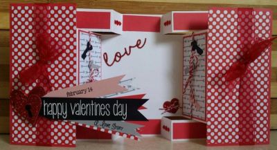 Stand Up Valentine
A 6x6 fun stand up card! 
Keywords: Valentine, Fun Fold, Stand Up, Heart, Love