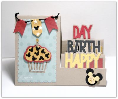 Disney Birthday 
I used the Happy Birthday Stepup to make my sister a Disney birthday card, she is a lover of all things Disney and this die was perfect to make her card 
