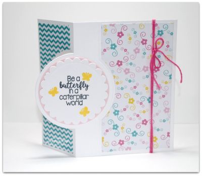 Be A Butterfly 
Keywords: Celebrate patterned paper