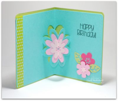 Birthday Flowers 
Keywords: Sizzix 3-D Flower Drop-in